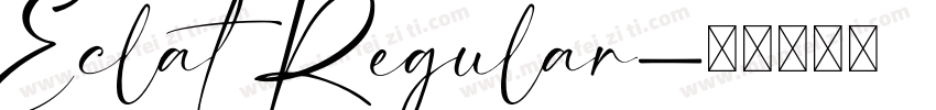 Eclat Regular字体转换